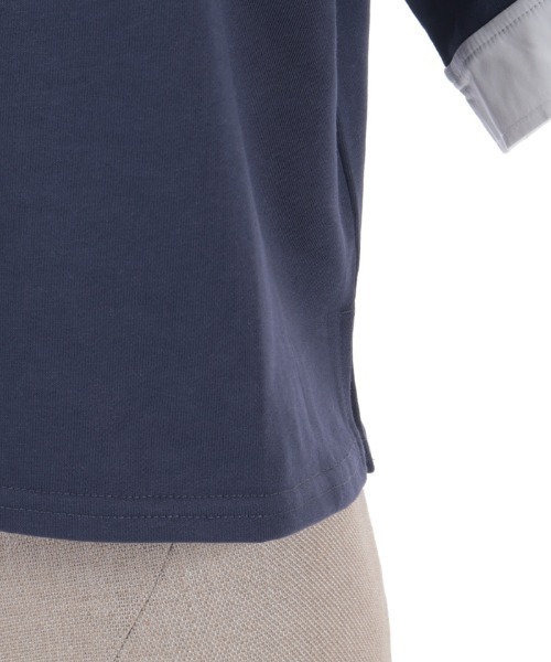 axes femme POETIQUE(アクシーズファムポエティック)の「バイカラーシャツポロPO(Tシャツ/カットソー・レディース・レッド/ブラック/ネイビー・MEDIUM)」の18枚目の写真
