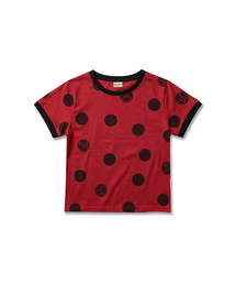 ビッグロゴドットフルプリントリンガー半袖Tシャツ [3色]