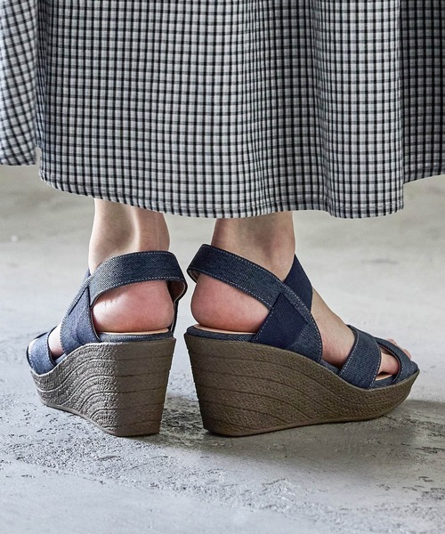 Fashion Letter(ファッションレター)の「日本製 クロスベルトサボサンダル(サンダル・レディース・ネイビー/ブラック/ベージュ・L/M/S/LL)」の9枚目の写真