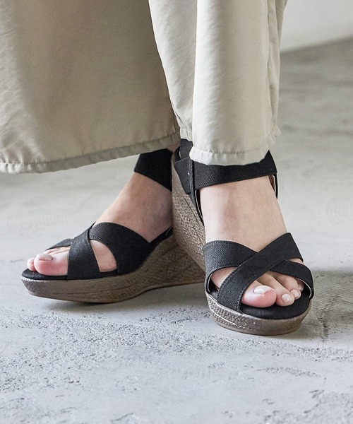 Fashion Letter(ファッションレター)の「日本製 クロスベルトサボサンダル(サンダル・レディース・ネイビー/ブラック/ベージュ・L/M/S/LL)」の15枚目の写真