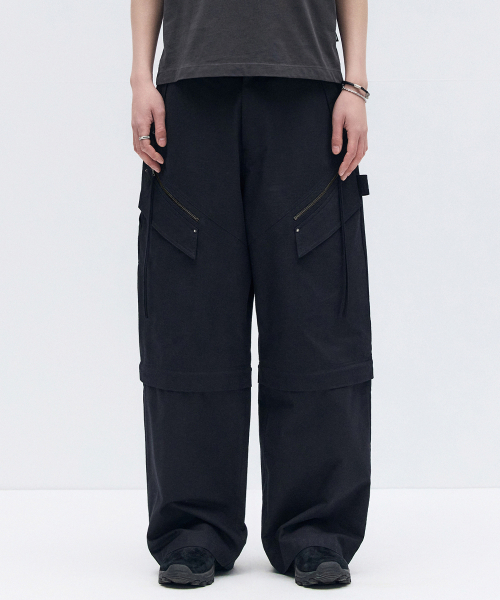 MAISON MINED(メゾンミネド)の「DETACHABLE COTTON PANTS BLACK(その他パンツ・メンズ・その他・SMALL/MEDIUM/LARGE)」の4枚目の写真