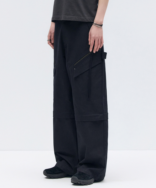 MAISON MINED(メゾンミネド)の「DETACHABLE COTTON PANTS BLACK(その他パンツ・メンズ・その他・SMALL/MEDIUM/LARGE)」の5枚目の写真