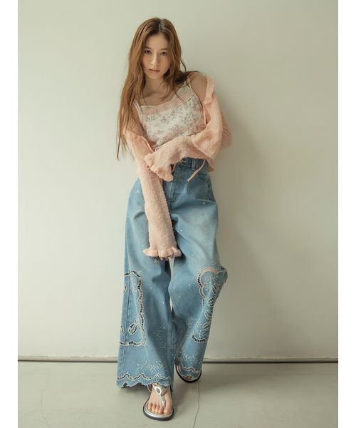 LILY BROWN(リリーブラウン)の「メタルハートトングサンダル(サンダル・レディース・ブラック/シルバー/レッド・S/M/L)」の5枚目の写真