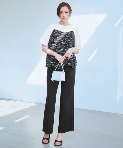 ICB(アイシービー)の「【30th ANNIVERSARY】5cityプリント コンビカットソー(Tシャツ/カットソー・レディース・アイボリー系7/ブラック系7・X-SMALL/SMALL/MEDIUM)」の4枚目の写真