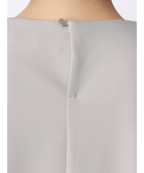 SUIT SQUARE(スーツスクエア)の「フロントタックカットソー/半袖/ウォッシャブル/UVカット/無地(Tシャツ/カットソー・レディース・グレー/ホワイト・38/40)」の22枚目の写真