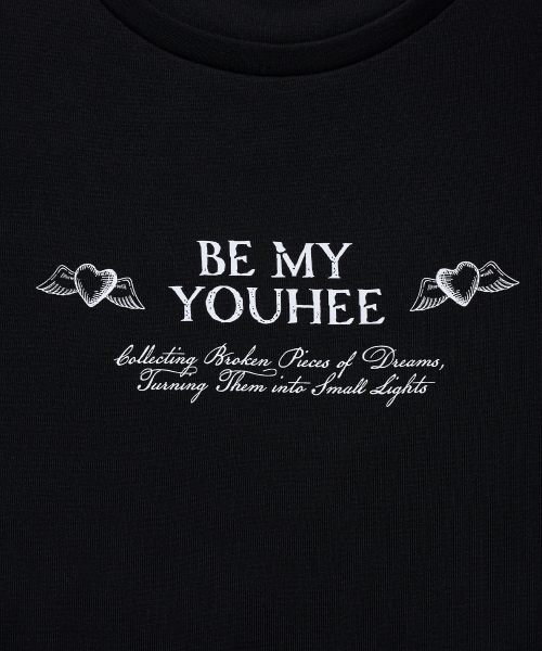 YOUHEE(ユヒ)の「HEART WING GRAPHIC T-SHIRT_BLACK(Tシャツ/カットソー・レディース・その他・FREE)」の5枚目の写真