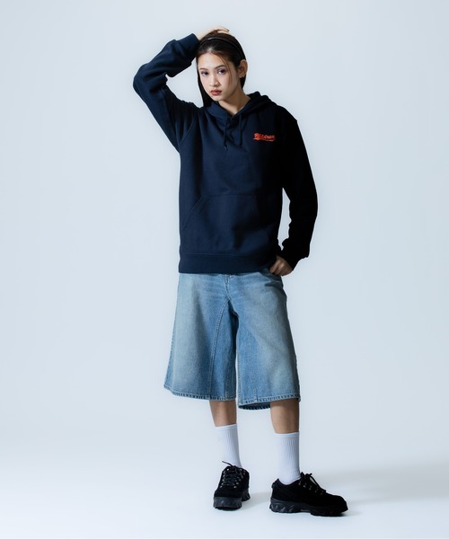 X-girl SPORTS(エックスガールスポーツ)の「ALB L WE FAN GOODS SWEAT HOODIE/アルビレックス新潟レディース(スウェット・メンズ・グレー/ネイビー・LARGE/MEDIUM)」の21枚目の写真