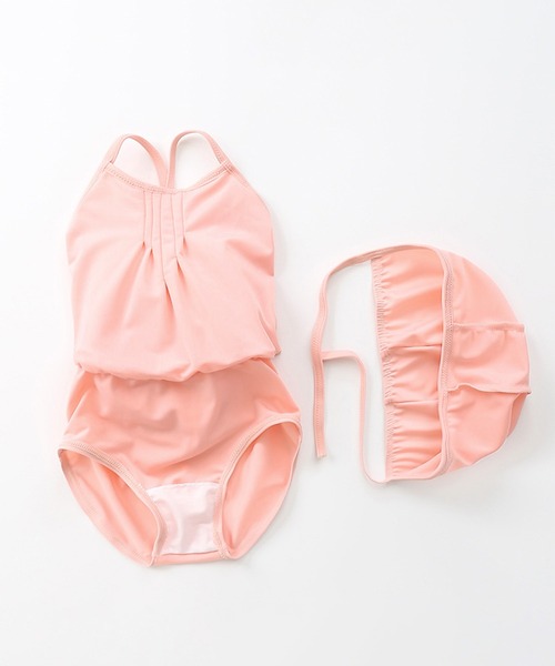 aimoha(アイモハ)の「【aimoha-KIDS-】チュールワンピース水着(スイムキャップ付き) (SS)(水着・キッズ・グリーン/ピンク・100/120/110)」の8枚目の写真
