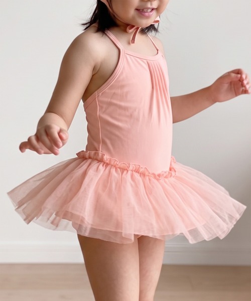 aimoha(アイモハ)の「【aimoha-KIDS-】チュールワンピース水着(スイムキャップ付き) (SS)(水着・キッズ・グリーン/ピンク・100/120/110)」の19枚目の写真