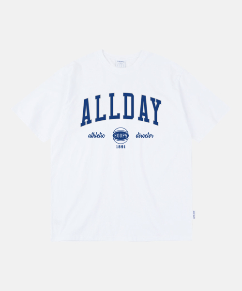 ALL DAY HOOPS(オールデイフープス)の「オールデイアーチロゴバンファルティホワイト(Tシャツ/カットソー・メンズ・その他・0/1/2/3)」の2枚目の写真