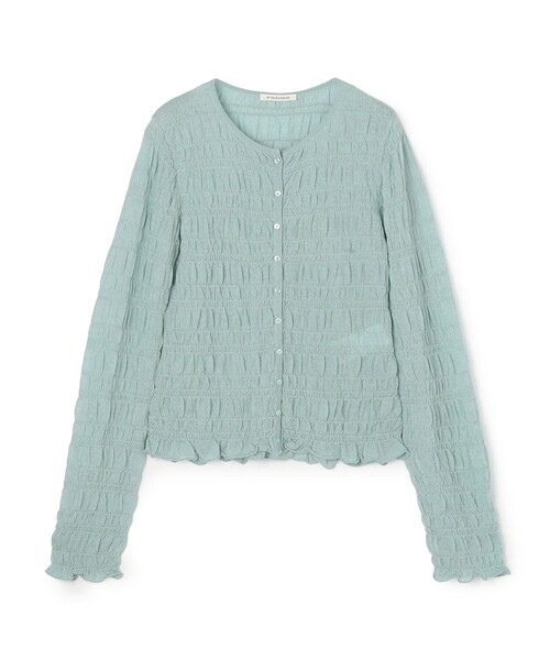 BY MALENE BIRGER(バイマレーネビルガー)の「BY MALENE BIRGER EBBA クルーネックカーディガン(カーディガン/ボレロ・レディース・ブラック/ライトブルー・S)」の1枚目の写真