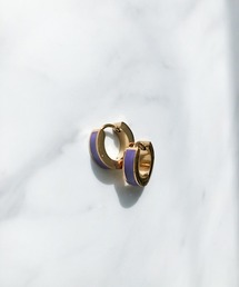 メタルカラーフープピアス
