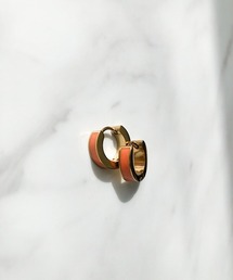 メタルカラーフープピアス