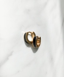 メタルカラーフープピアス