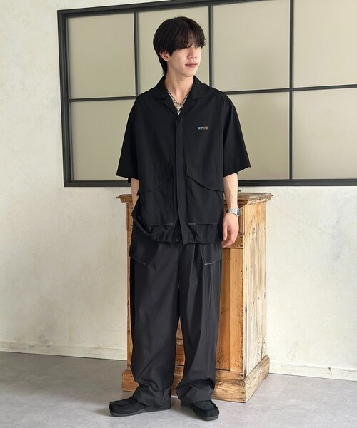 CPCM(シーピーシーエム)の「【3点セット】ストレッチナイロンシャツセットアップ(その他パンツ・レディース・ブラック/カーキ/グリーン・MEDIUM/LARGE)」の4枚目の写真