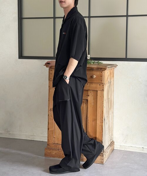 CPCM(シーピーシーエム)の「【3点セット】ストレッチナイロンシャツセットアップ(その他パンツ・レディース・ブラック/カーキ/グリーン・MEDIUM/LARGE)」の5枚目の写真