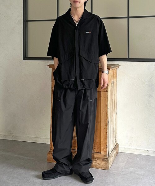 CPCM(シーピーシーエム)の「【3点セット】ストレッチナイロンシャツセットアップ(その他パンツ・レディース・ブラック/カーキ/グリーン・MEDIUM/LARGE)」の9枚目の写真