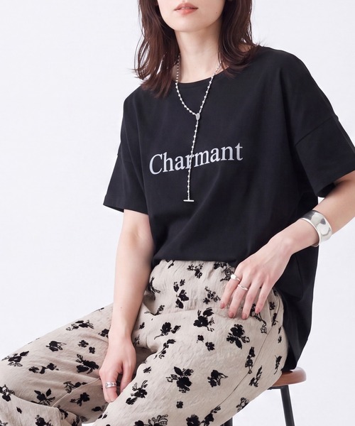 SELECT LEVERY(セレクトリベリー)の「接触冷感クールタッチスムースTシャツ(Tシャツ/カットソー・レディース・グリーン/ブラウン/ブラック/オフホワイト・MEDIUM/LARGE)」の2枚目の写真