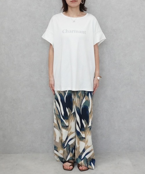 SELECT LEVERY(セレクトリベリー)の「接触冷感クールタッチスムースTシャツ(Tシャツ/カットソー・レディース・グリーン/ブラウン/ブラック/オフホワイト・MEDIUM/LARGE)」の5枚目の写真