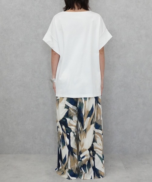 SELECT LEVERY(セレクトリベリー)の「接触冷感クールタッチスムースTシャツ(Tシャツ/カットソー・レディース・グリーン/ブラウン/ブラック/オフホワイト・MEDIUM/LARGE)」の7枚目の写真