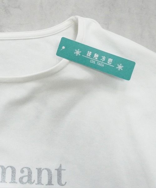 SELECT LEVERY(セレクトリベリー)の「接触冷感クールタッチスムースTシャツ(Tシャツ/カットソー・レディース・グリーン/ブラウン/ブラック/オフホワイト・MEDIUM/LARGE)」の13枚目の写真