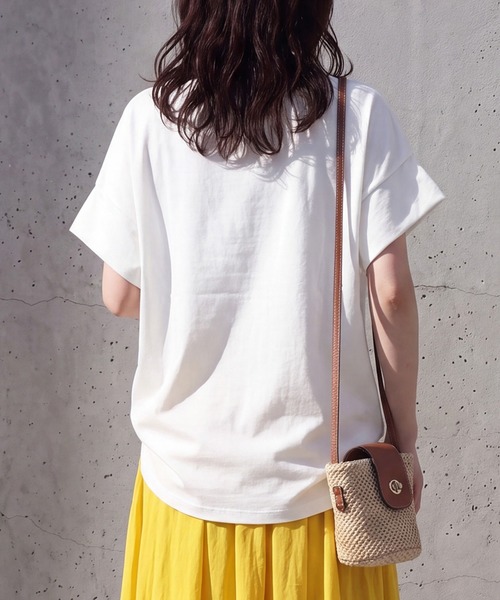 SELECT LEVERY(セレクトリベリー)の「接触冷感クールタッチスムースTシャツ(Tシャツ/カットソー・レディース・グリーン/ブラウン/ブラック/オフホワイト・MEDIUM/LARGE)」の18枚目の写真