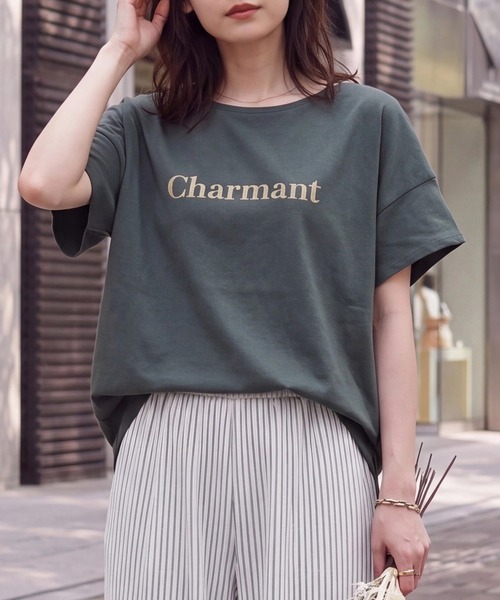 SELECT LEVERY(セレクトリベリー)の「接触冷感クールタッチスムースTシャツ(Tシャツ/カットソー・レディース・グリーン/ブラウン/ブラック/オフホワイト・MEDIUM/LARGE)」の21枚目の写真