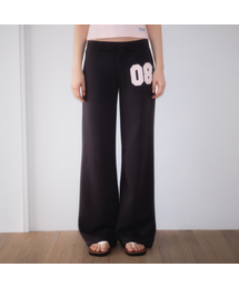Patchwork Bootcut Sweatpants [Charcoal]