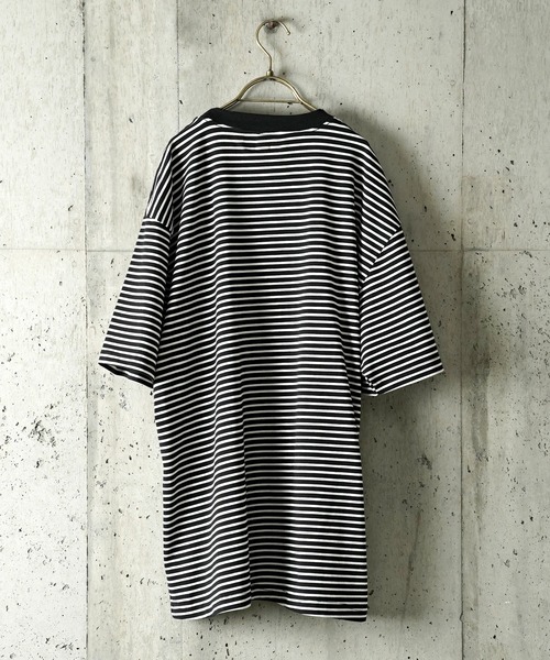 DEVILOCK（デビロック）の「DEVILOCK LOGO BORDER TEE（Tシャツ/カットソー・メンズ・ブラック/ホワイト×ブラック/ブラック×ホワイト・MEDIUM/LARGE/X-LARGE）」の11枚目の写真