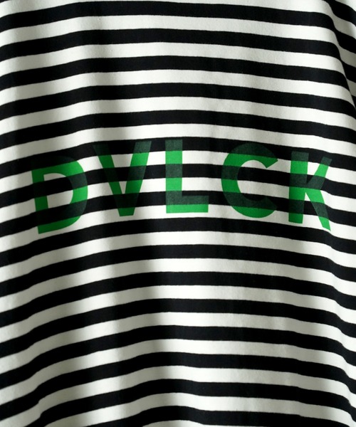 DEVILOCK（デビロック）の「DEVILOCK LOGO BORDER TEE（Tシャツ/カットソー・メンズ・ブラック/ホワイト×ブラック/ブラック×ホワイト・MEDIUM/LARGE/X-LARGE）」の15枚目の写真