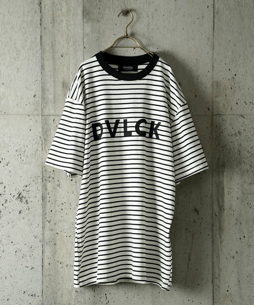 DEVILOCK（デビロック）の「DEVILOCK LOGO BORDER TEE（Tシャツ/カットソー・メンズ・ブラック/ホワイト×ブラック/ブラック×ホワイト・MEDIUM/LARGE/X-LARGE）」の16枚目の写真