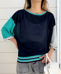 Q（キュー）の「2WAYドルマンニット（カーディガン/ボレロ）」