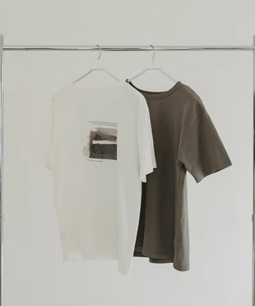 merrylatte(メリーラテ)の「ペインティングフォトT【IROHANI】(Tシャツ/カットソー・レディース・グレー・FREE)」の10枚目の写真