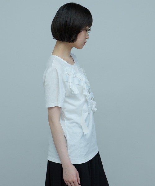 leimn(レイムン)の「リボンカットソー(Tシャツ/カットソー・レディース・ホワイト/ブラック/グレー・FREE)」の14枚目の写真