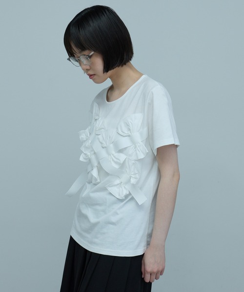 leimn(レイムン)の「リボンカットソー(Tシャツ/カットソー・レディース・ホワイト/ブラック/グレー・FREE)」の17枚目の写真