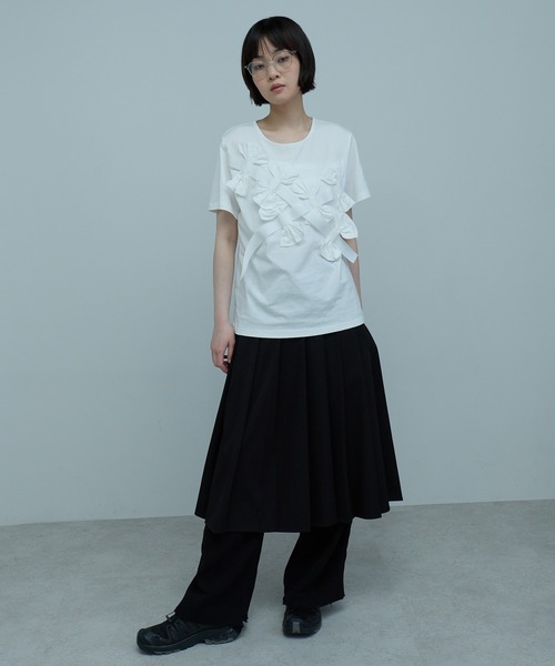 leimn(レイムン)の「リボンカットソー(Tシャツ/カットソー・レディース・ホワイト/ブラック/グレー・FREE)」の19枚目の写真