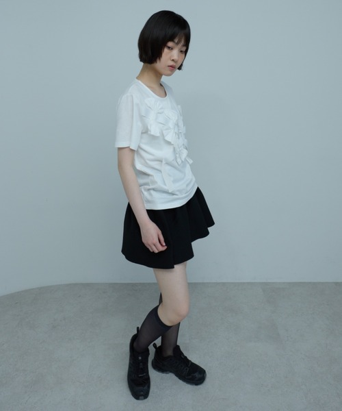 leimn(レイムン)の「リボンカットソー(Tシャツ/カットソー・レディース・ホワイト/ブラック/グレー・FREE)」の9枚目の写真