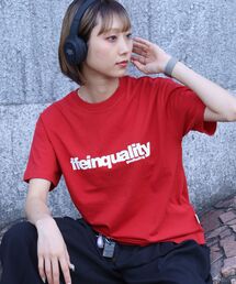 【FFEIN(フェイン)】センターデカロゴプリントショート丈Tシャツ/ クルーネック 半袖 プリント 【短丈】