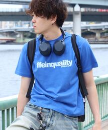 【FFEIN(フェイン)】センターデカロゴプリントショート丈Tシャツ/ クルーネック 半袖 プリント 【短丈】