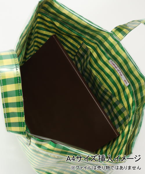 CITYSHOP(シティーショップ)の「COMING OF AGE PVC TOTE #1016:トートバッグ(トートバッグ・レディース・イエロー・FREE)」の5枚目の写真