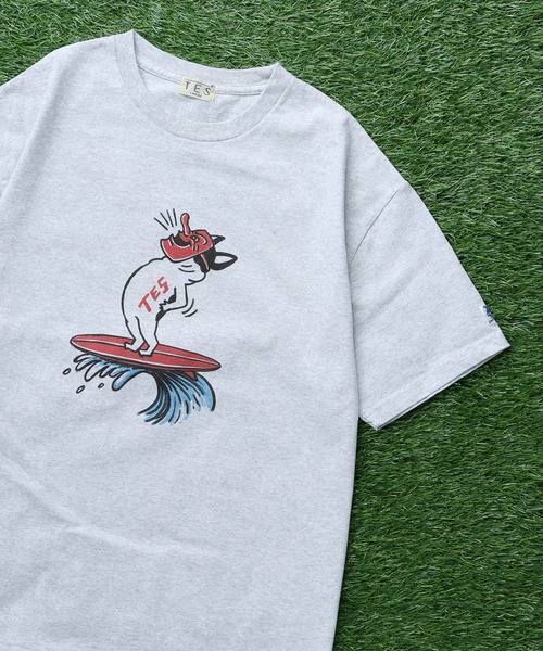 The Endless Summer(エンドレスサマー)の「TES TENGU BUHI T-SHIRT/ Tシャツ(Tシャツ/カットソー・メンズ・グレー/ホワイト/ベージュ・SMALL/MEDIUM/LARGE/X-LARGE/XX-LARGE)」の3枚目の写真