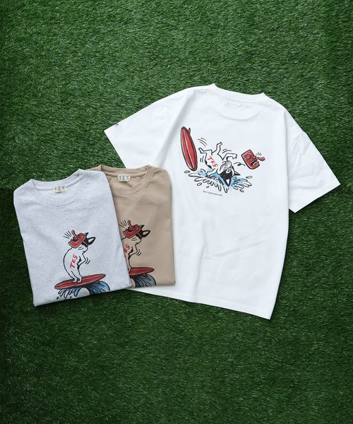 The Endless Summer(エンドレスサマー)の「TES TENGU BUHI T-SHIRT/ Tシャツ(Tシャツ/カットソー・メンズ・グレー/ホワイト/ベージュ・SMALL/MEDIUM/LARGE/X-LARGE/XX-LARGE)」の2枚目の写真