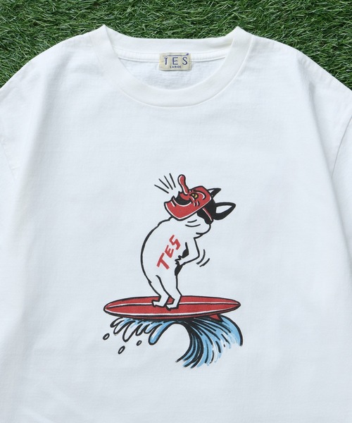 The Endless Summer(エンドレスサマー)の「TES TENGU BUHI T-SHIRT/ Tシャツ(Tシャツ/カットソー・メンズ・グレー/ホワイト/ベージュ・SMALL/MEDIUM/LARGE/X-LARGE/XX-LARGE)」の6枚目の写真