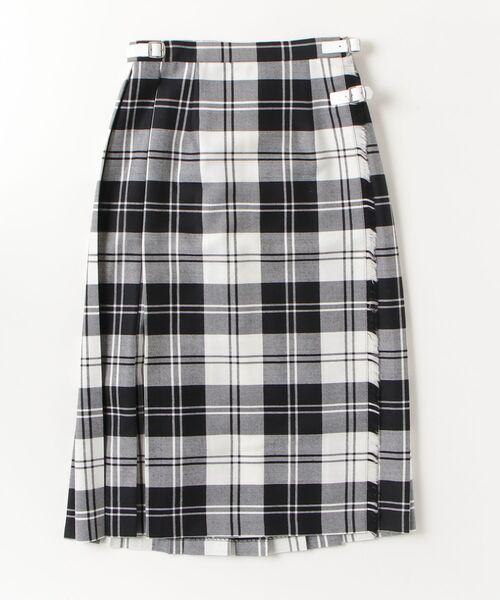 Demi-Luxe BEAMS（デミルクス ビームス）の「ONDウールEASYキルト73（スカート・レディース・ブルー/ブラック・12/8/10）」の2枚目の写真