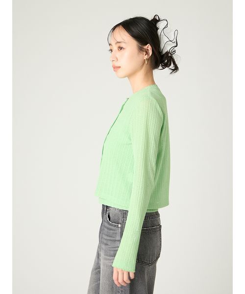 FRAY I.D(フレイアイディー)の「レースカットソーアンサンブル(カーディガン/ボレロ・レディース・ブラック/ホワイト/グリーン・F)」の19枚目の写真
