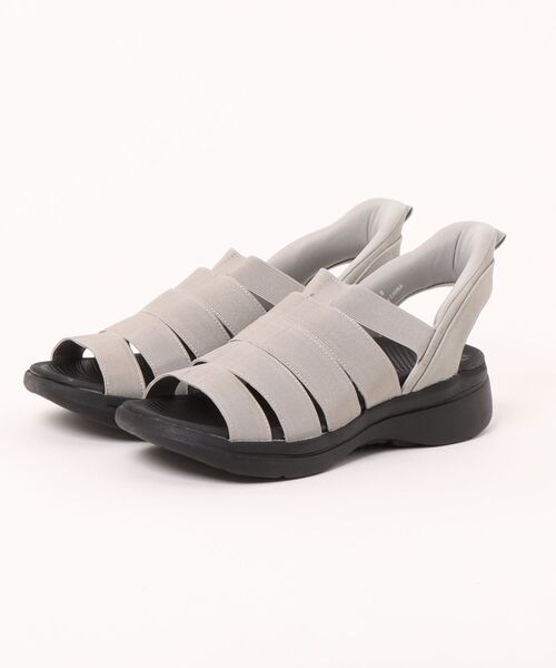 Piedi Nudi（ピエディヌーディ）の「＜SHOP select＞ ハンズフリー ベルトサンダル（サンダル・レディース・ブラック/グレー・S/M/LL/L）」の2枚目の写真