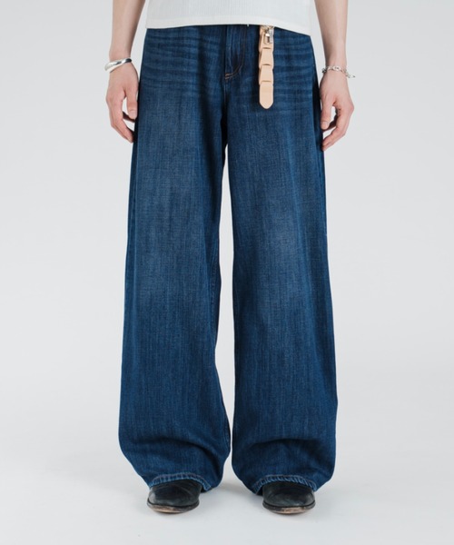 Vintage wash overdyed straight denim / ヴィンテージウォッシュ