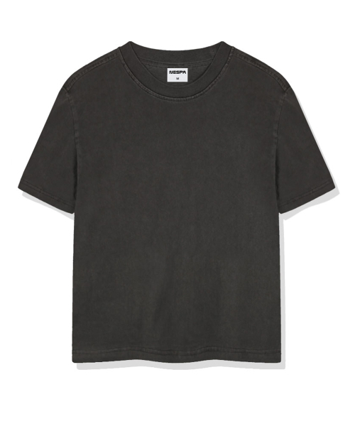 NESPA STUDIO（ネスパスタジオ）の「ハインクピグメントダイ半袖Tシャツ5カラー[NSSF_0001]（Tシャツ/カットソー・メンズ・グレー/ベージュ/スカイブルー/チャコール/グリーン・SMALL/MEDIUM/LARGE/X-LARGE）」の10枚目の写真