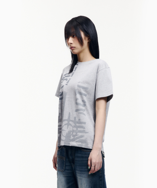 AAKAM(アーカム)の「Aim Lettering Half Top (Gray)(Tシャツ/カットソー・レディース・その他・1/3/2)」の10枚目の写真