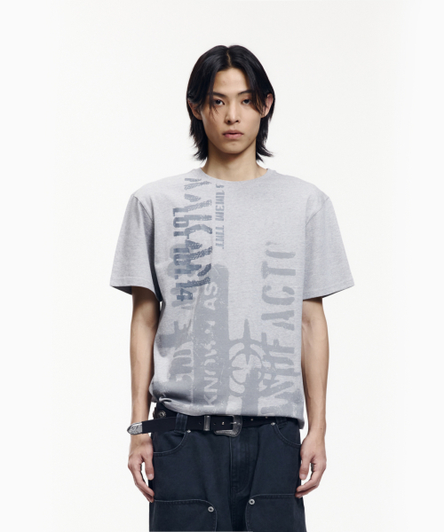 AAKAM(アーカム)の「Aim Lettering Half Top (Gray)(Tシャツ/カットソー・レディース・その他・1/3/2)」の12枚目の写真